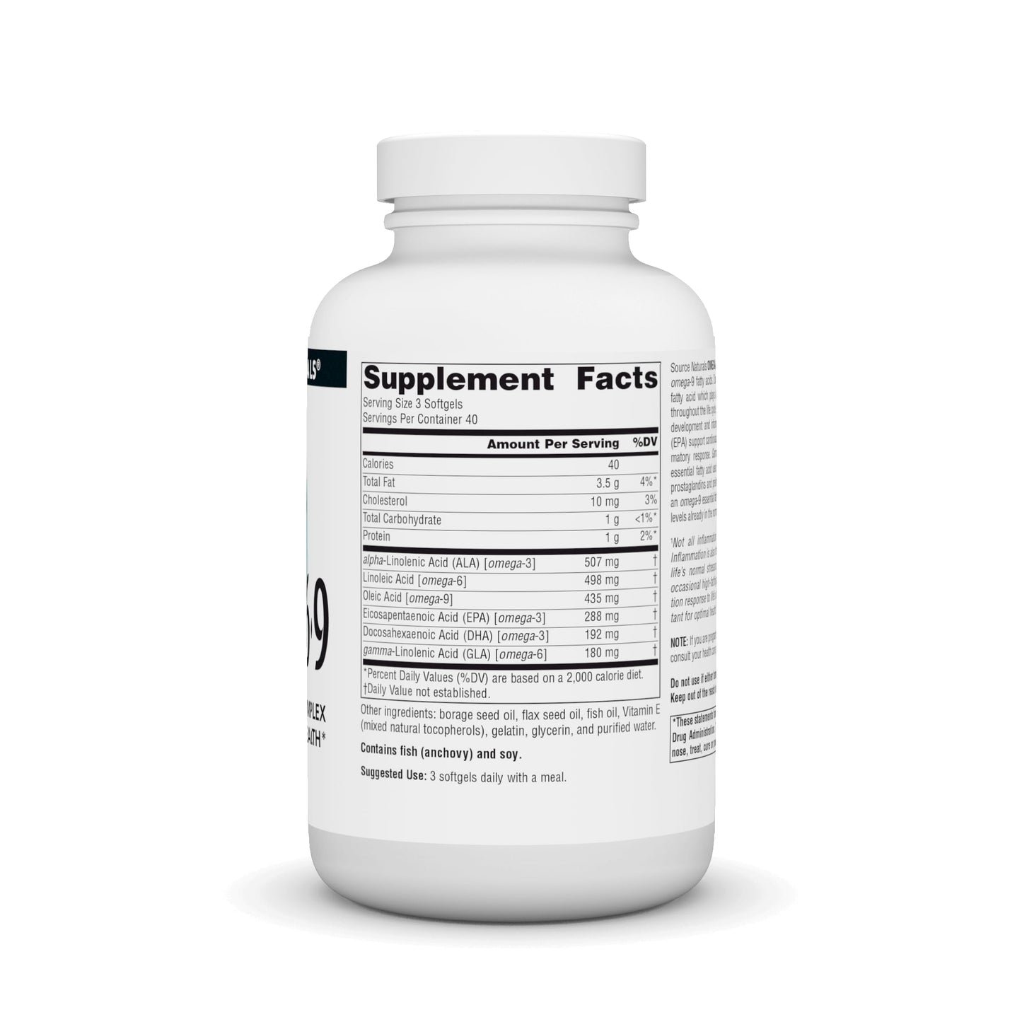 Source Naturals Omega 3-6-9 – Essential Fatty Acid Complex, 120 Softgels