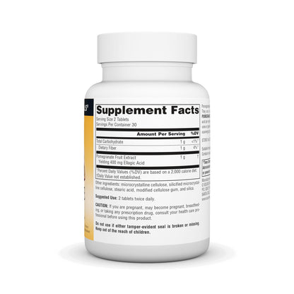 Source Naturals Pomegranate Extract 500mg - Ellagic Acid, Antioxidant & Added Fiber (60 Tablets)