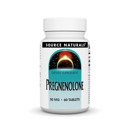Source Naturals Pregnenolone 50mg - 60 Tablets | Hormone Support Supplement