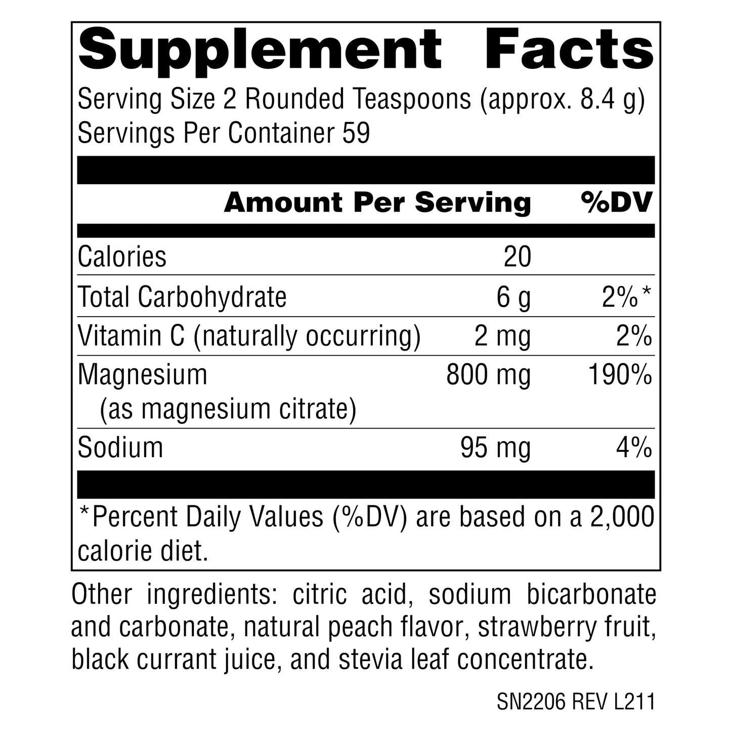 Source Naturals Serene Science Magnesium Serene – Berry Flavor, 17.6 oz