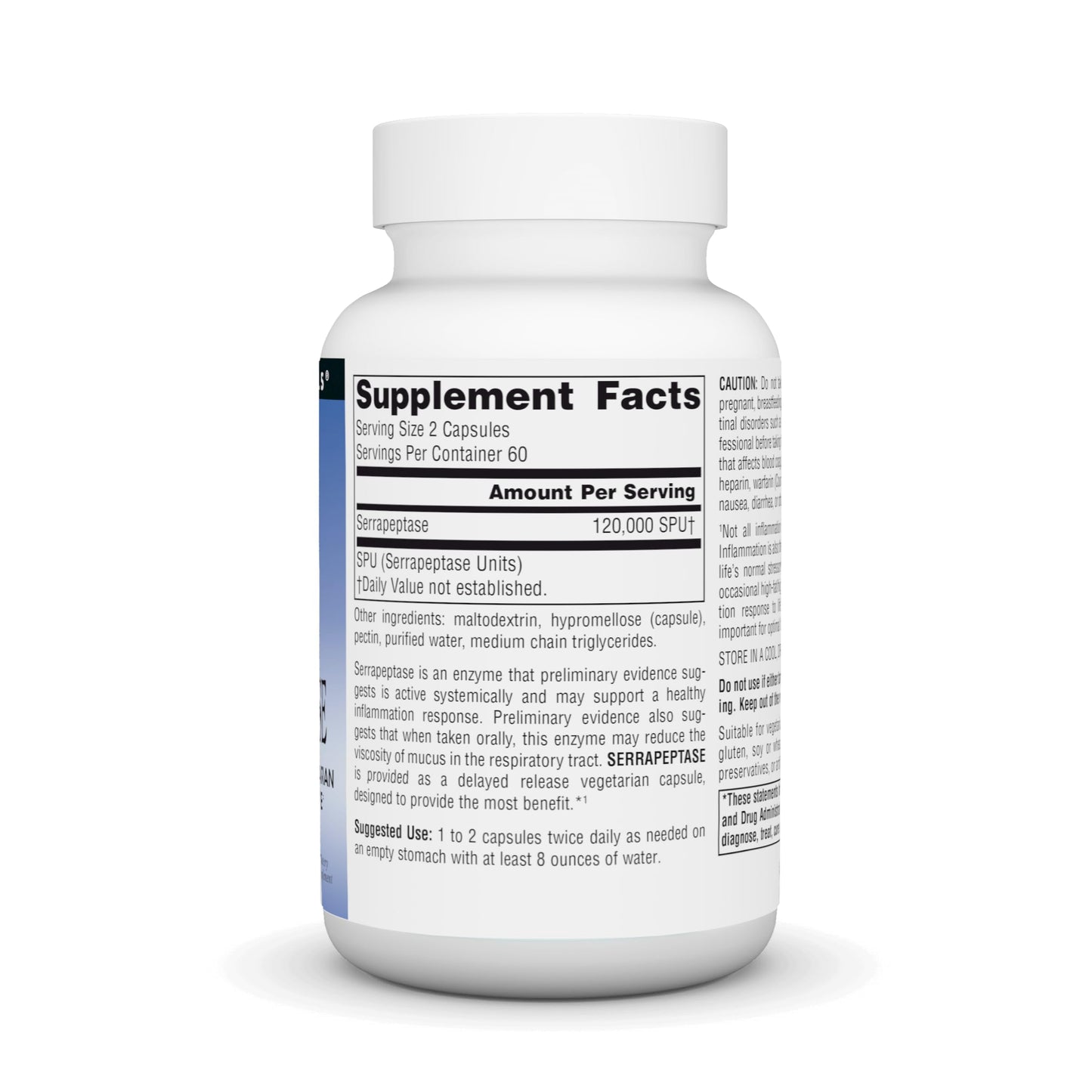 Source Naturals Serrapeptase - Delayed Release Enzyme - 120 Vegetarian Capsules
