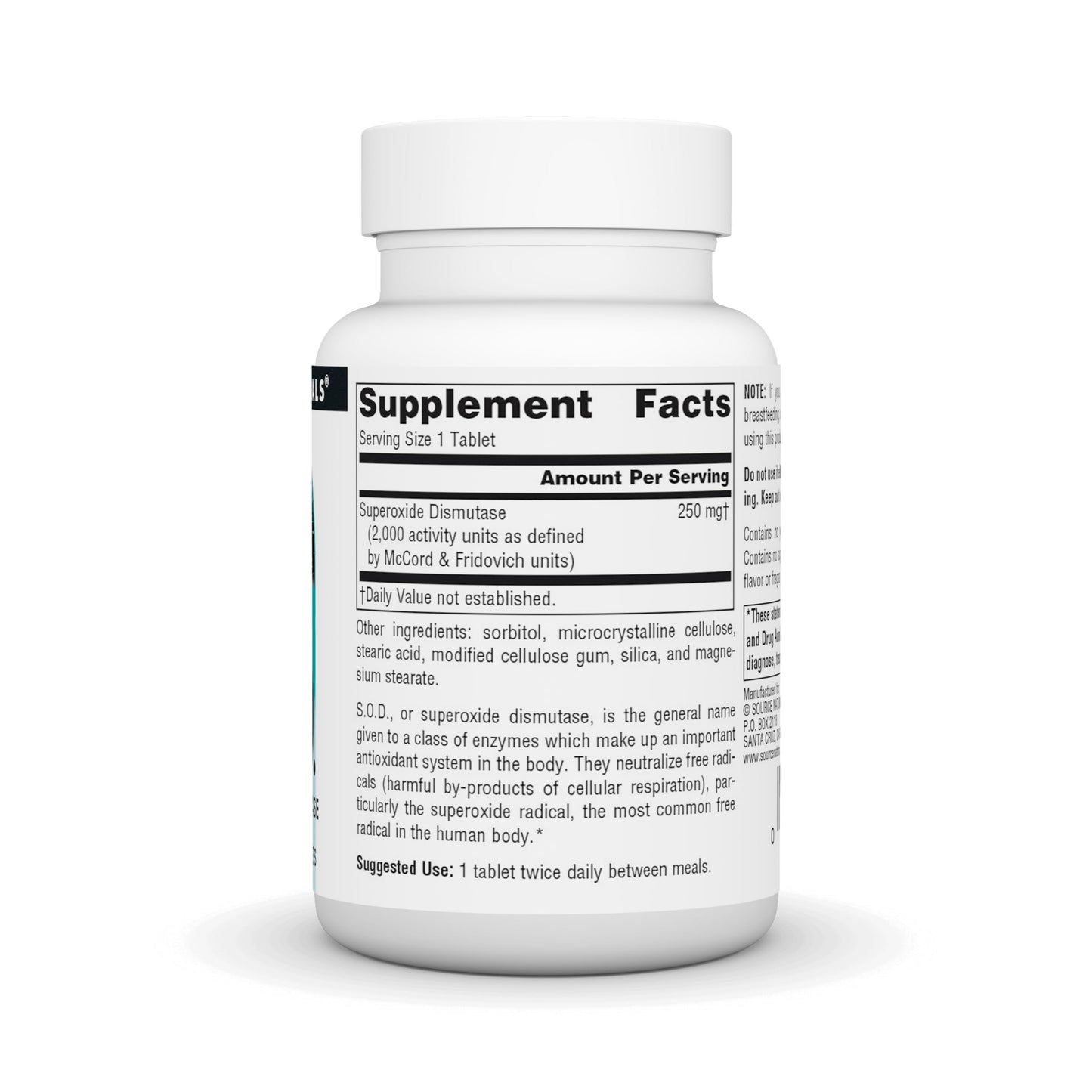 Source Naturals S-O-D Superoxide Dismutase – Dietary Supplement 90 Tablets