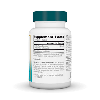 Source Naturals Wellness Transfer Factor 125 mg - 60 Veg Capsules | Immune Support