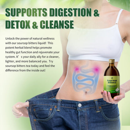 Soursop Bitters Liquid with Black Seed, Moringa & Turmeric | 16 fl oz