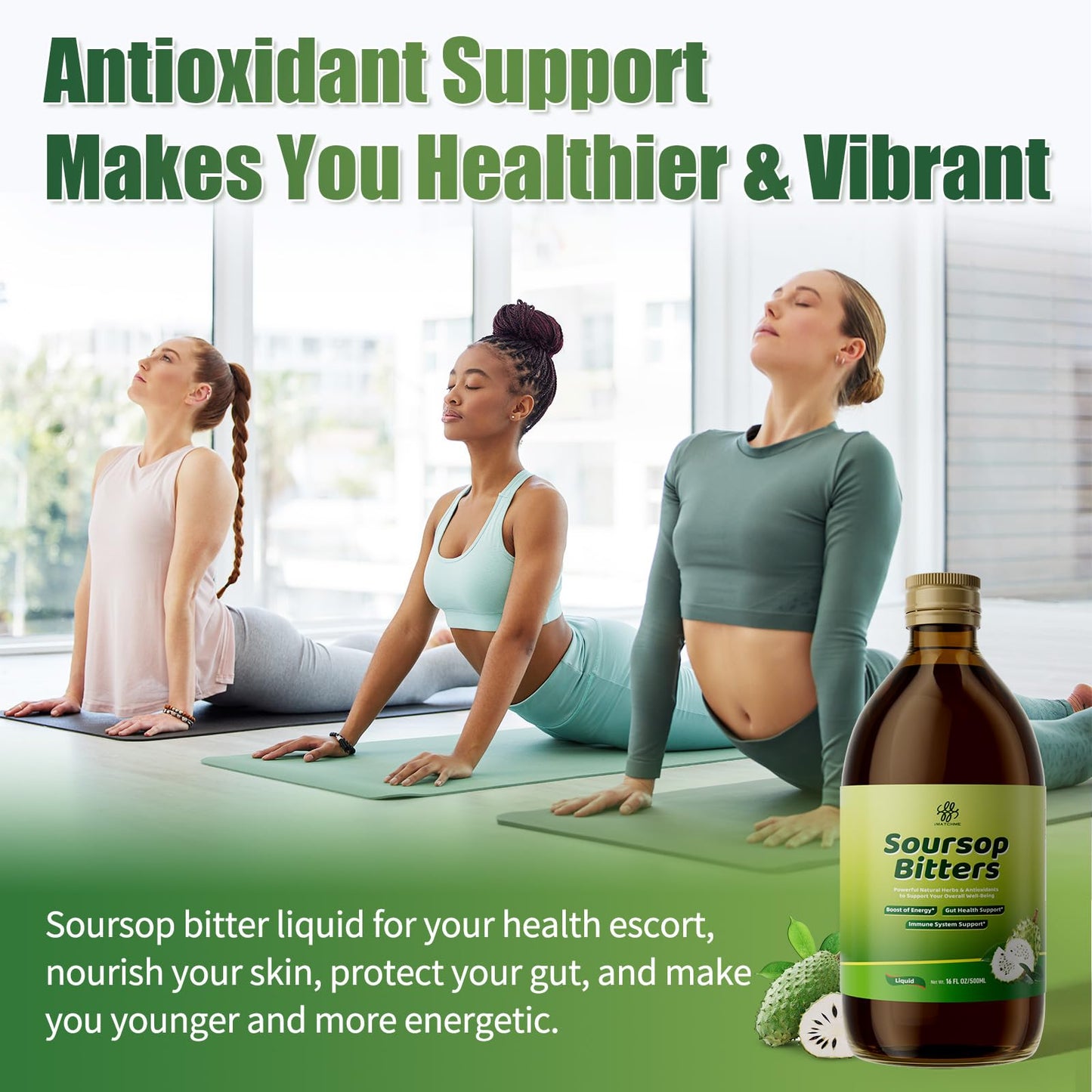 Soursop Bitters Liquid with Black Seed, Moringa & Turmeric | 16 fl oz