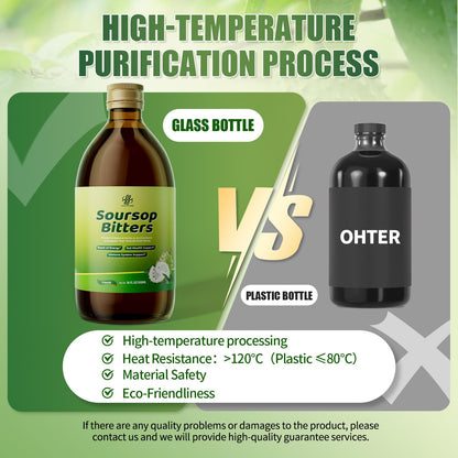 Soursop Bitters Liquid with Black Seed, Moringa & Turmeric | 16 fl oz