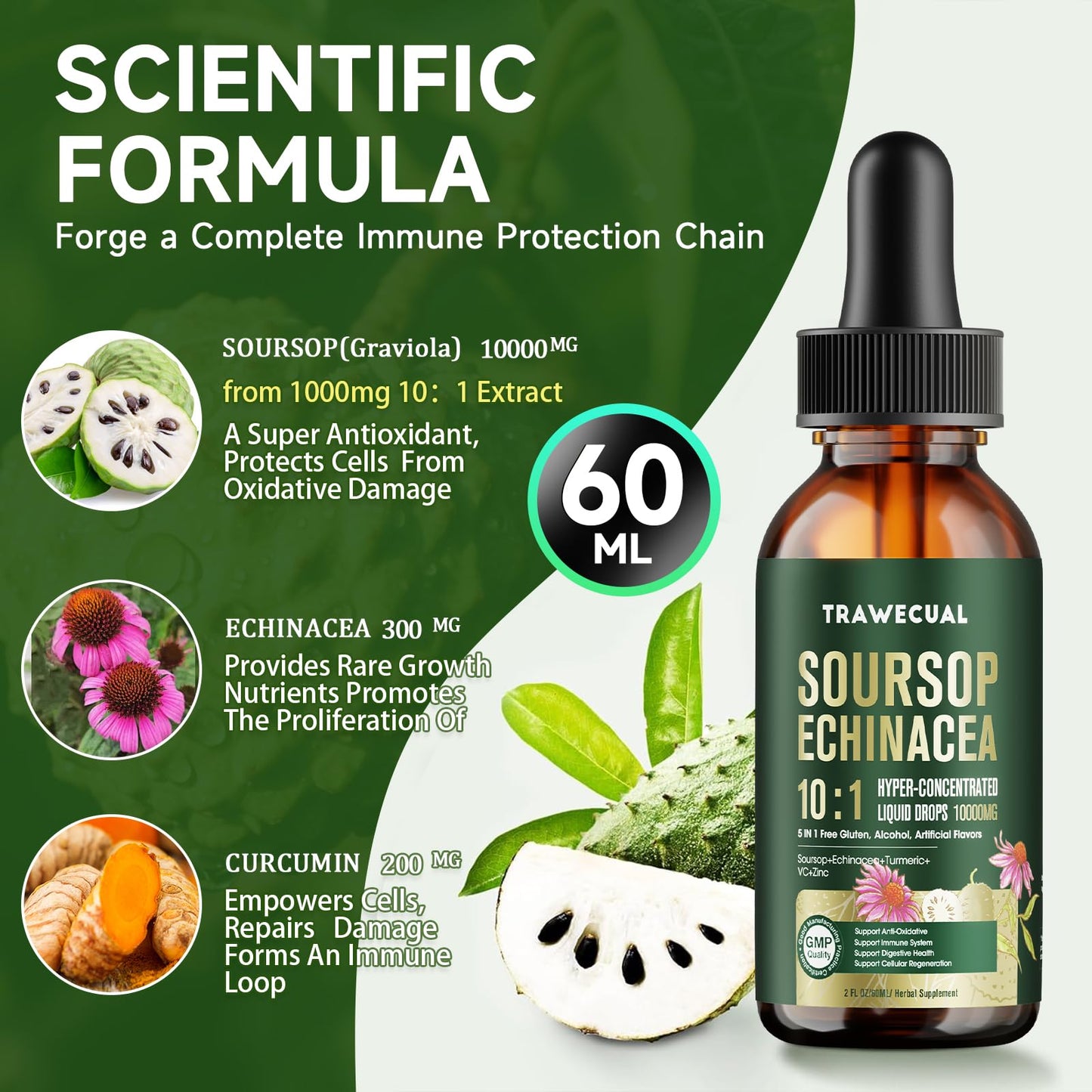Soursop Graviola Liquid Drops 10:1 – Immune Support & Antioxidants