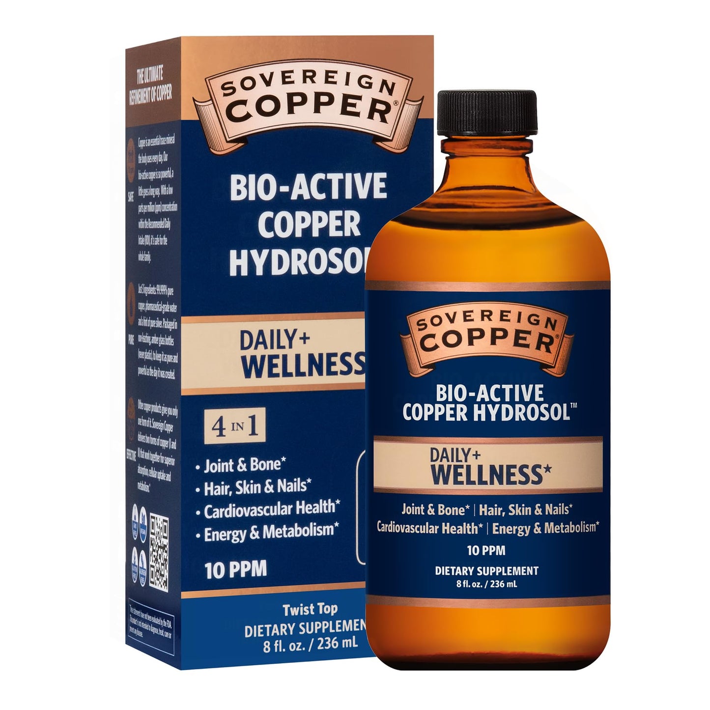 Sovereign Copper Bio-Active Copper Hydrosol, 8oz – Joint & Bone Support