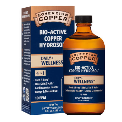 Sovereign Copper Bio-Active Copper Hydrosol, 8oz – Joint & Bone Support