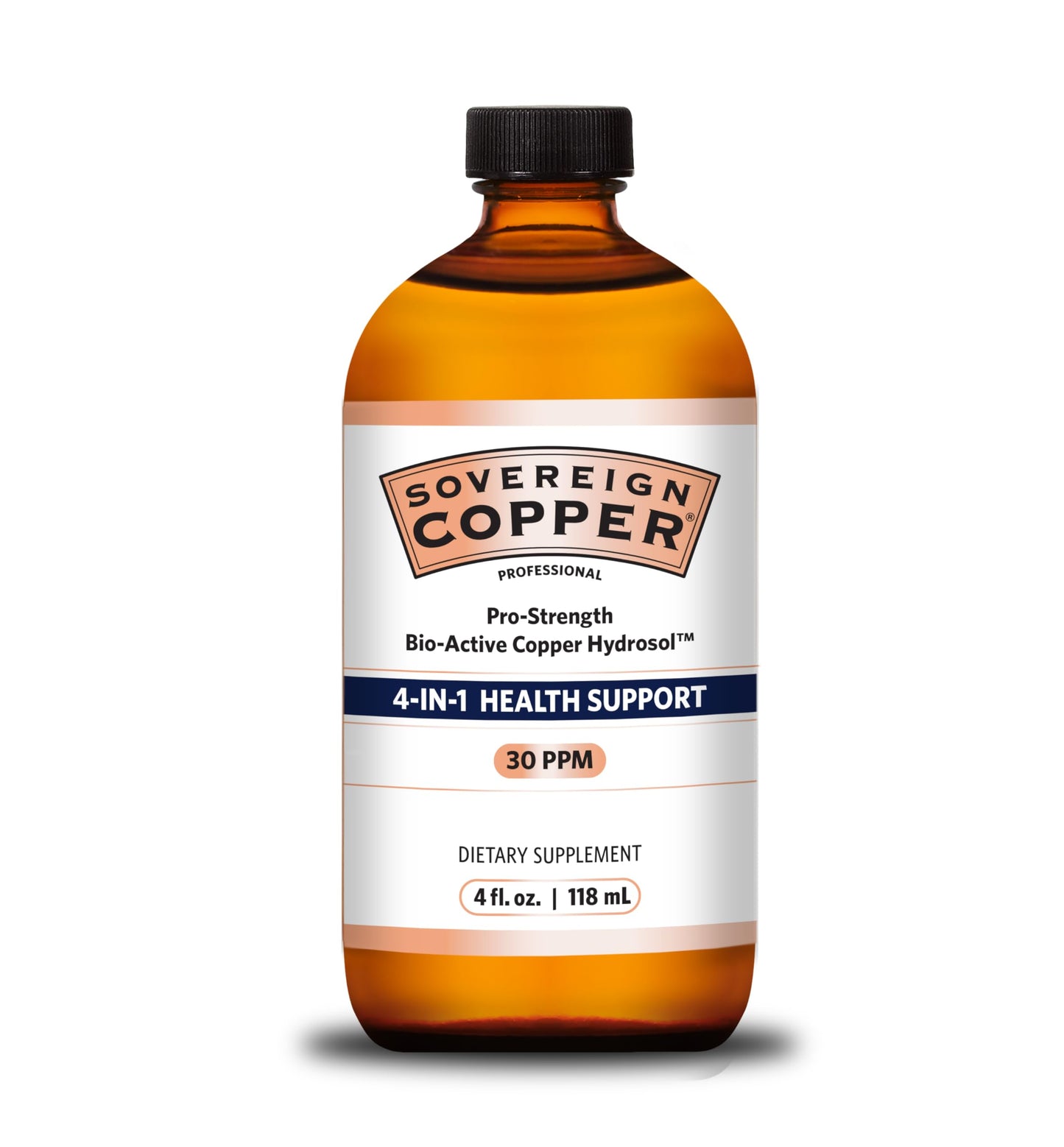 Sovereign Pro-Strength Copper Hydrosol with Silver Hydrosol – 30ppm, 4 oz