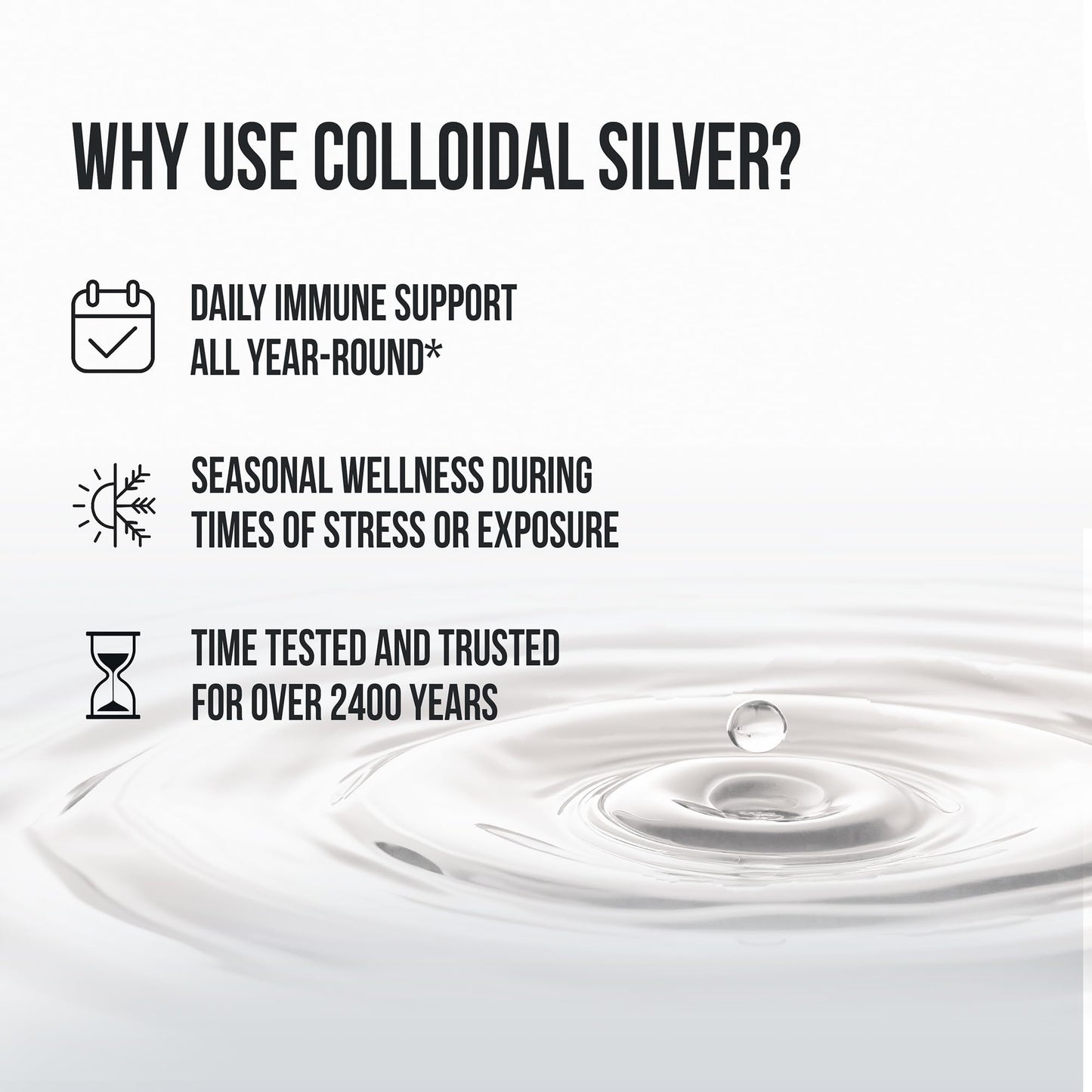 Sovereign Silver Immune Support - Colloidal Silver 10 ppm, 64 Fl Oz (1,892 mL)