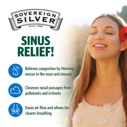 Sovereign Silver Bio-Active Colloidal Silver Nasal Spray 10ppm – 2oz Pack of 2