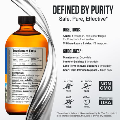 Sovereign Silver Bio-Active Silver Hydrosol 10 ppm, 16 oz – Premium Colloidal Silver Liquid