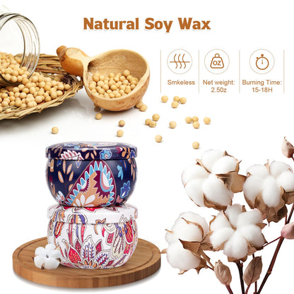 16 Pack Scented Candles Gift Set for Women | Soy Wax Aromatherapy