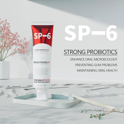 2PCS SP-6 Probiotic Whitening Toothpaste – 6 Probiotics for Whitening & Gum Health