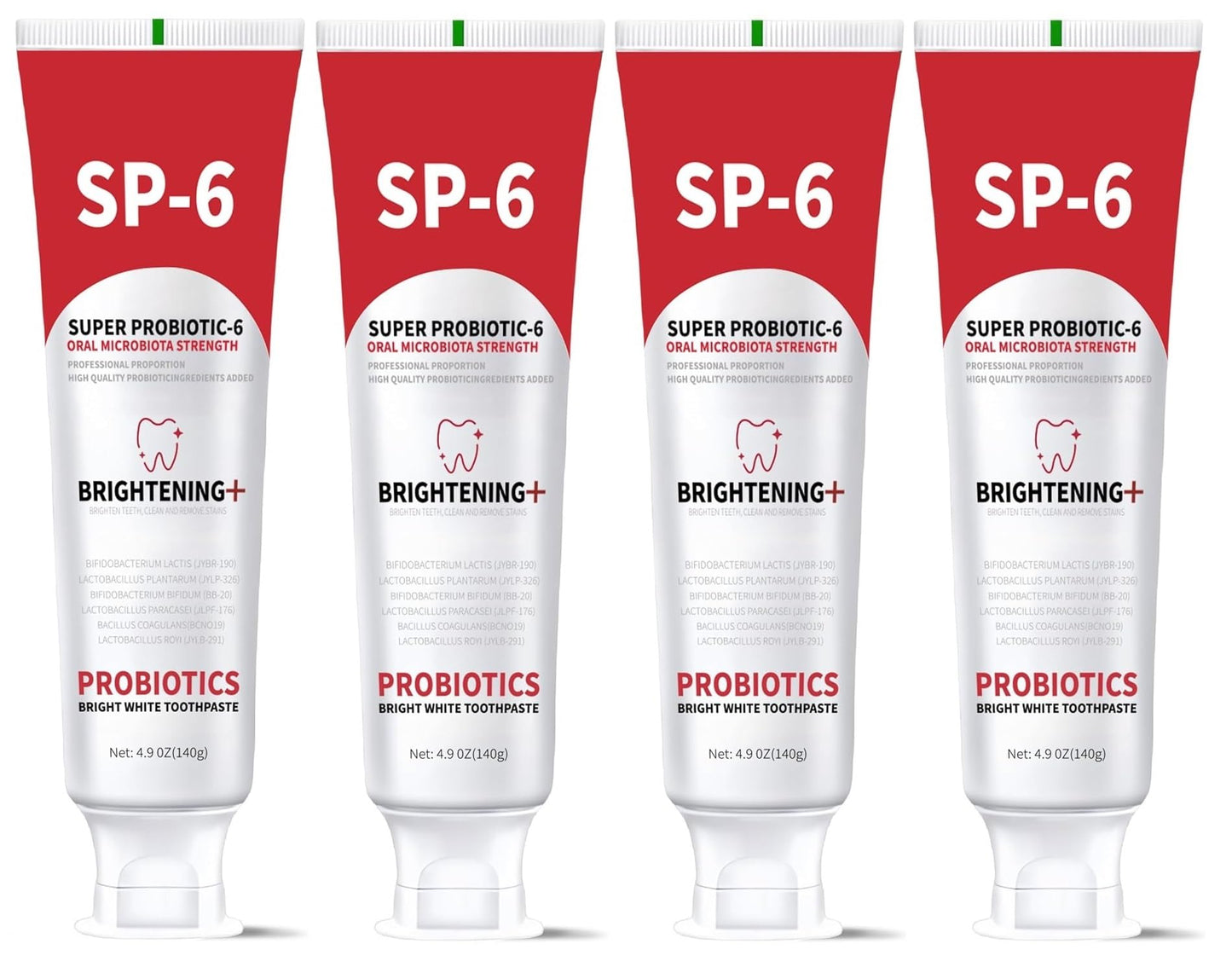 SP-6 Probiotics Whitening Toothpaste – 6 Probiotics, Fluoride-Free, Mint