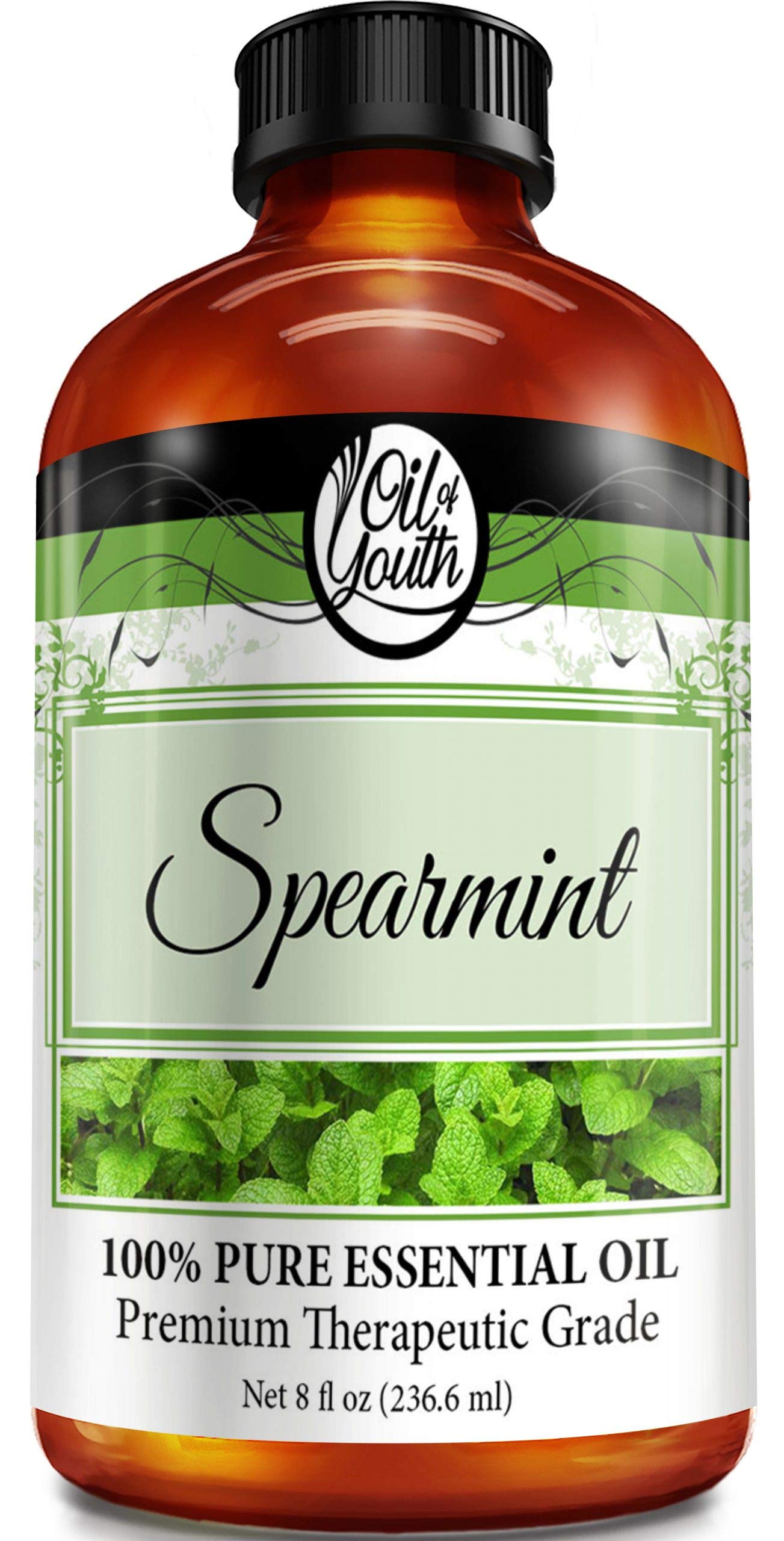 Oil of Youth Spearmint Essential Oil 8oz - Pure Spearmint for Diffusers