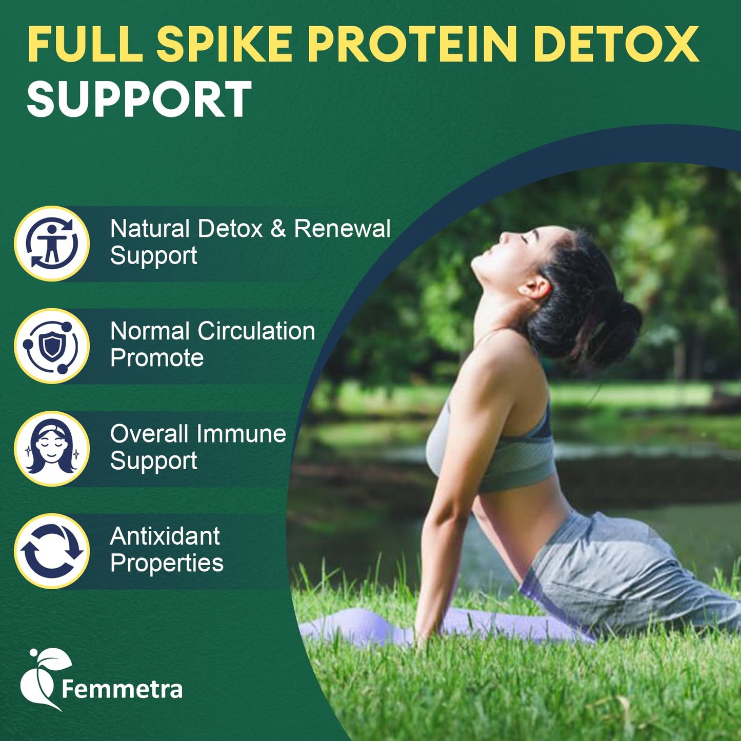 Spike Protein Detox Capsules – 8000 FU Nattokinase, Bromelain & Curcumin, 13-in-1 Immune Support