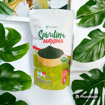 SpirulinaMater Spirulina Powder – USDA Organic, Atacama Desert | Energizing, Nutrient-Dense, Digestive Wellness – 1 lb