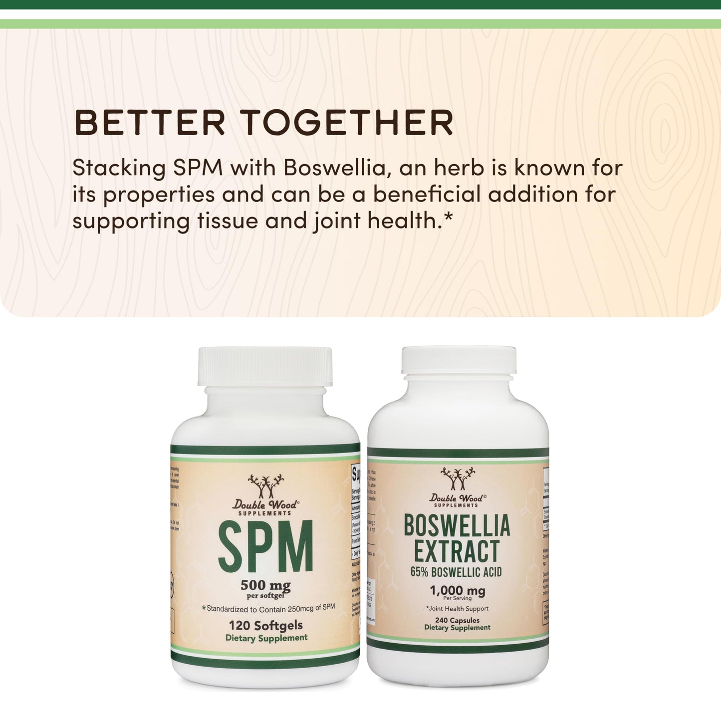 Double Wood SPM Max: 120 Softgels, 500mg | Specialized Pro-Resolving Mediators