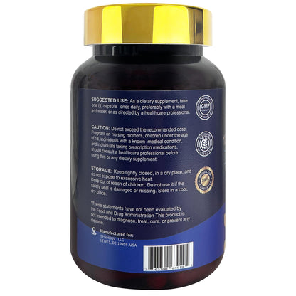 SPNHKQV Magnesium 12-in-1 Complex – 700mg High Absorption Magnesium Glycinate (120 Vegan Capsules)