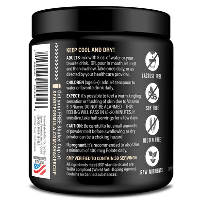 Sport Formula 99 Multivitamin Powder – Keto Drink Mix, Vegan, BCAA Support, Electrolytes