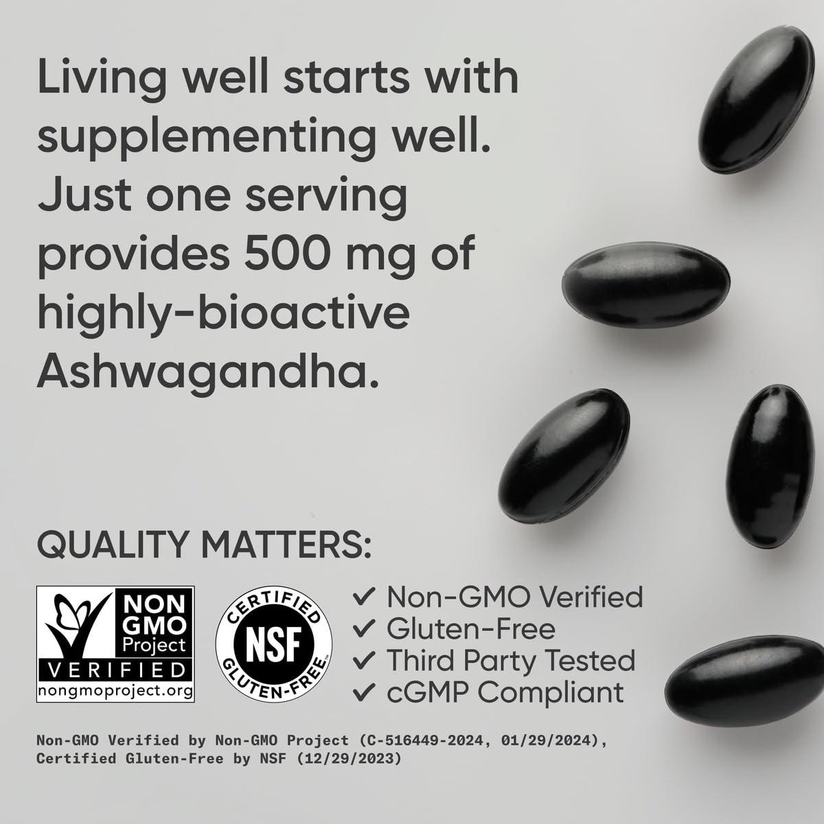 Sports Research Ashwagandha Softgels with Coconut MCT Oil – 120 Count – Shoden 35% Withanolides | Vegan & Gluten Free