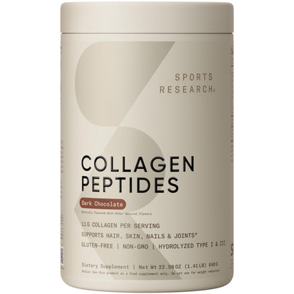 Sports Research Collagen Peptides – Hydrolyzed Type I & III, Skin & Joints