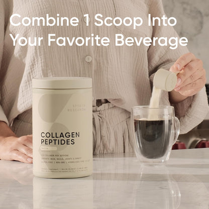 Sports Research Collagen Peptides – Hydrolyzed Type I & III for Skin & Joints