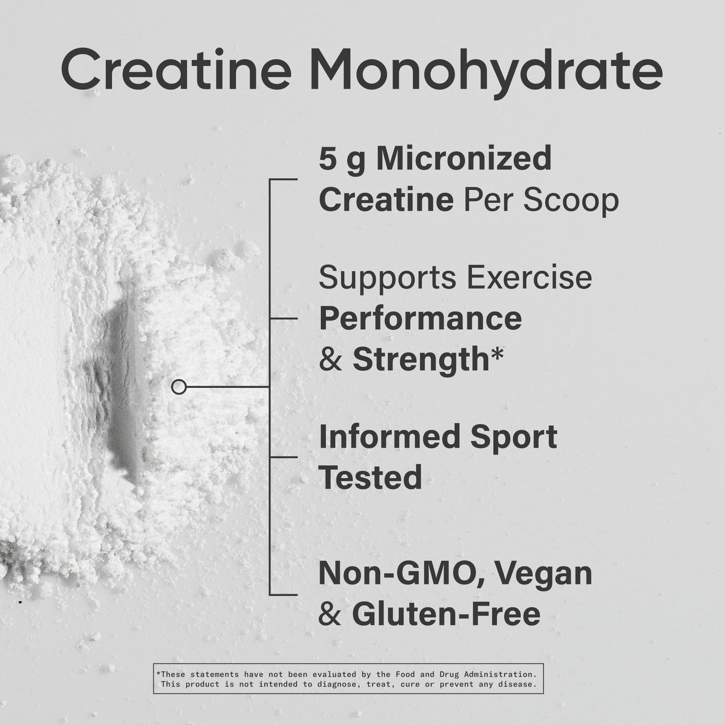 Sports Research Creatine Monohydrate - 5 g Micronized, 17.46 oz | Build Strength & Recovery