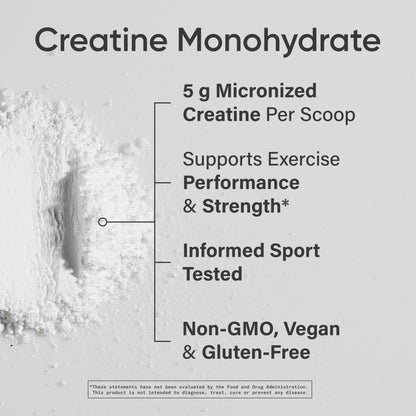 Sports Research Creatine Monohydrate - 5 g Micronized, 17.46 oz | Build Strength & Recovery