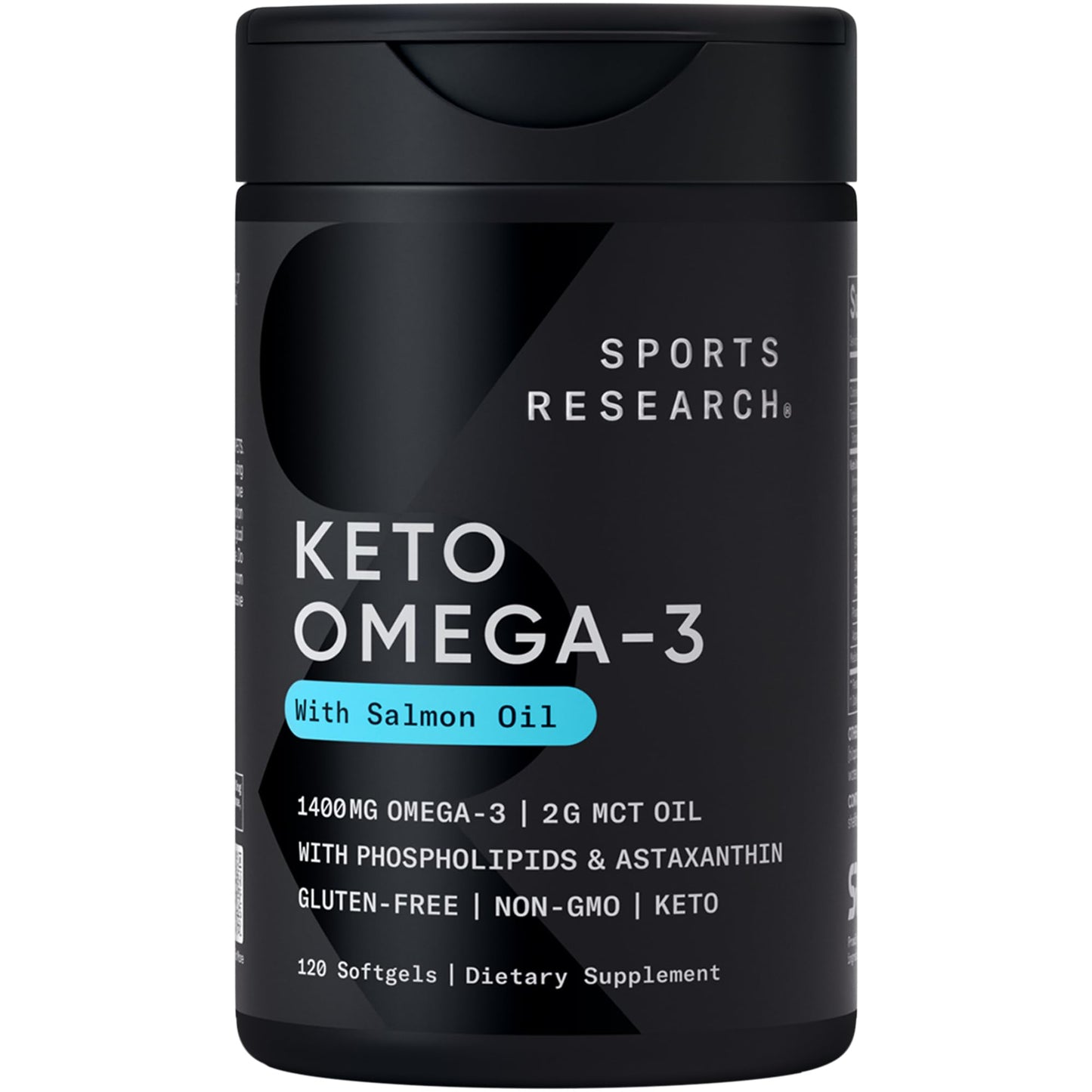 Keto Omega Fish Oil with Wild Salmon & Krill | 1200mg EPA/DHA - 120 Softgels