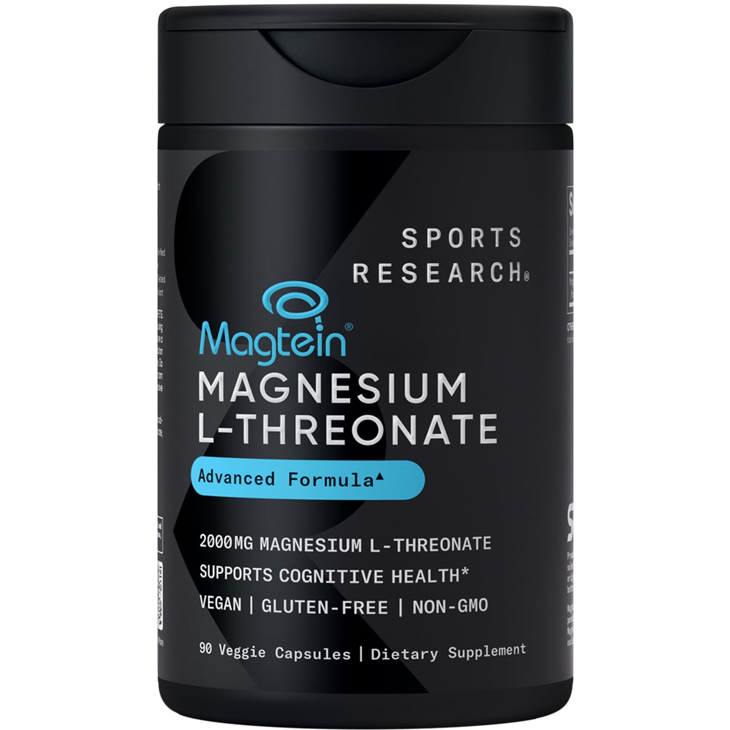 Magtein Magnesium L-Threonate Capsules for Memory, Focus & Cognition | Sports Research