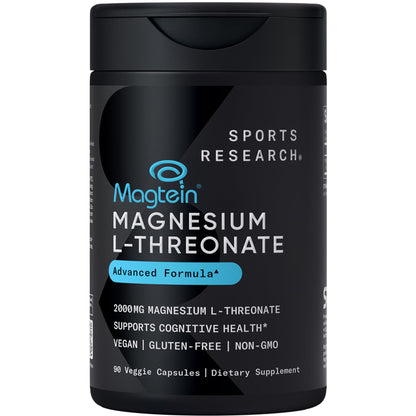Magtein Magnesium L-Threonate Capsules for Memory, Focus & Cognition | Sports Research