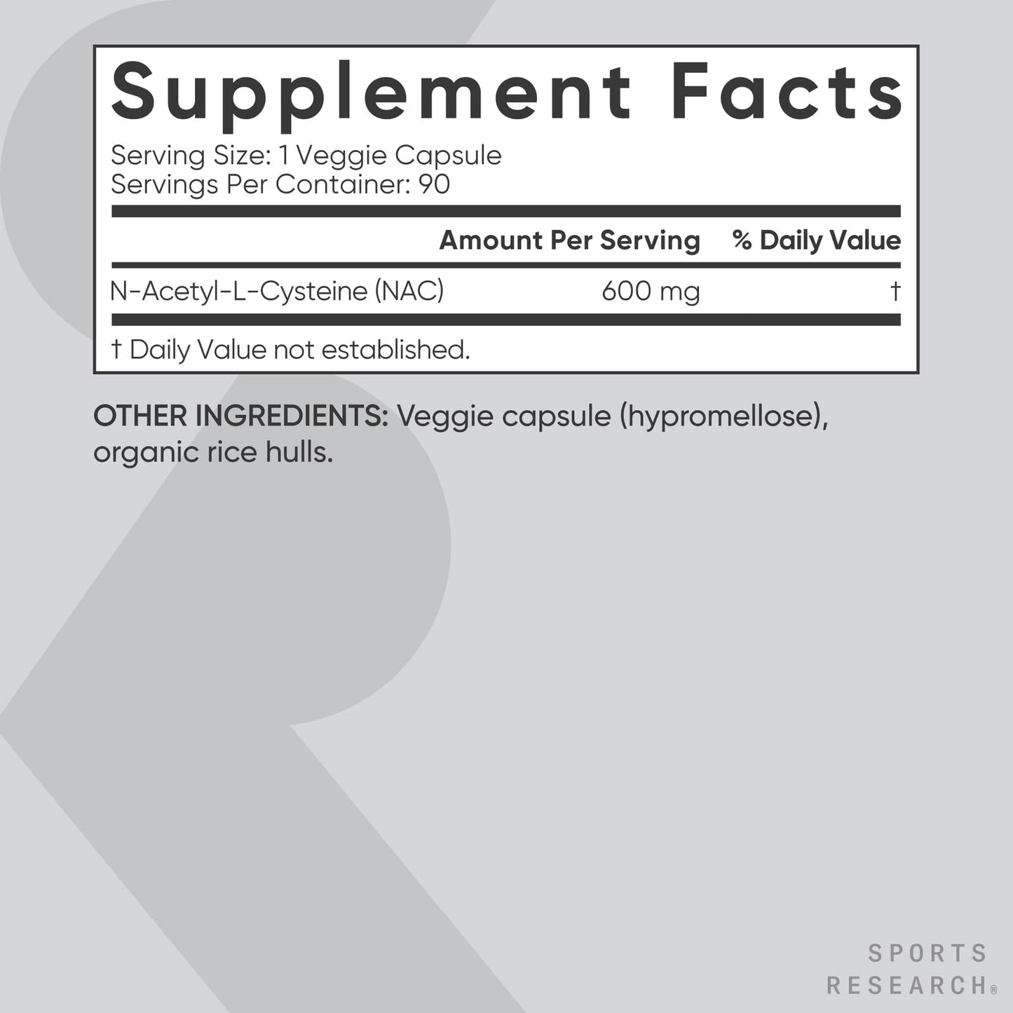 Sports Research N-Acetyl L-Cysteine (NAC) 600mg Veggie Capsules – Lemon Aroma, 2 Pack – Vegan, Non-GMO, Gluten Free