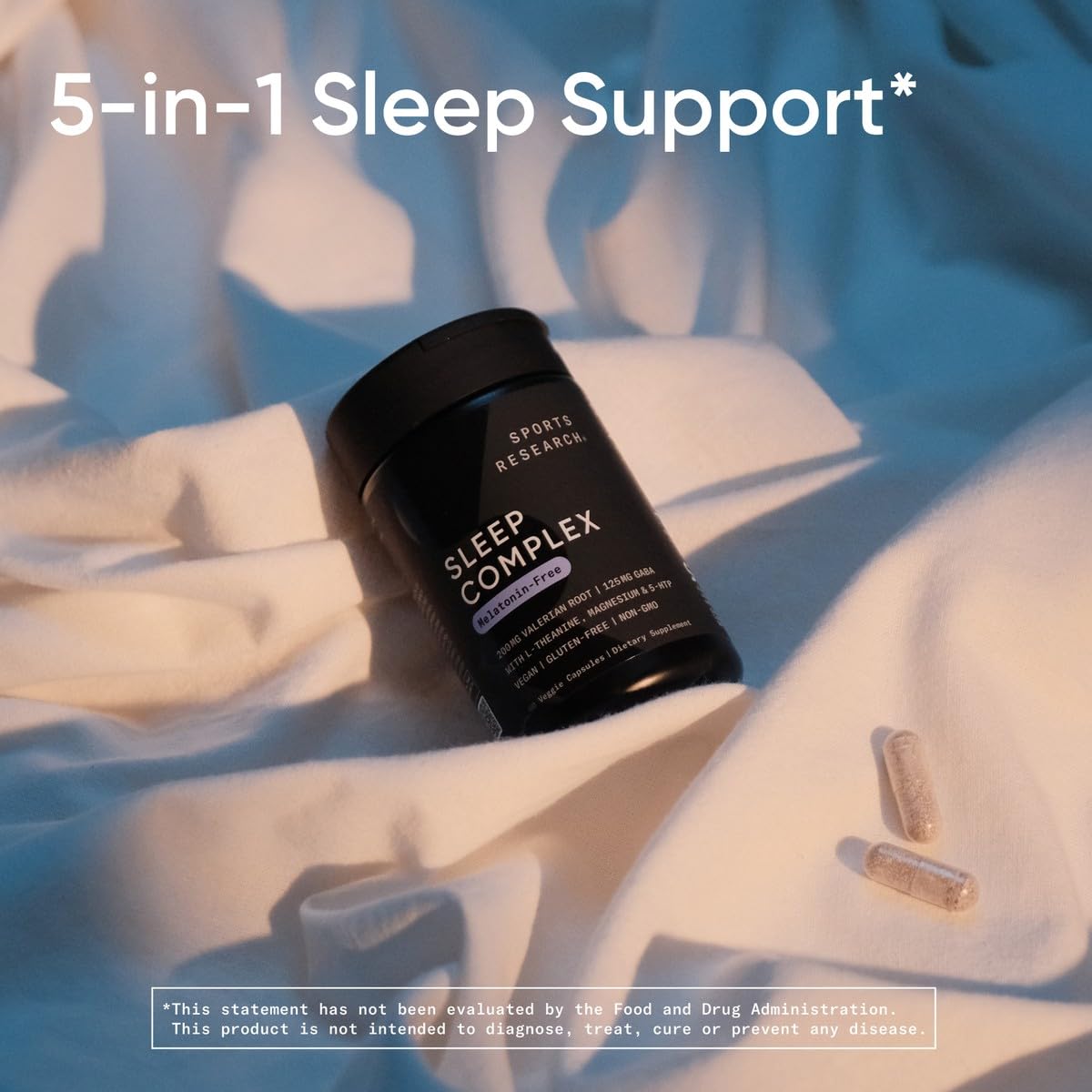 Sports Research Sleep Complex – Melatonin-Free Vegan Capsules (30 Servings)