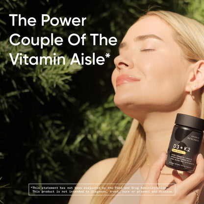 Sports Research Vitamin D3 + K2 with Coconut Oil – Vegan, 5000 IU D3, 100 mcg MK-7, 120 Softgels