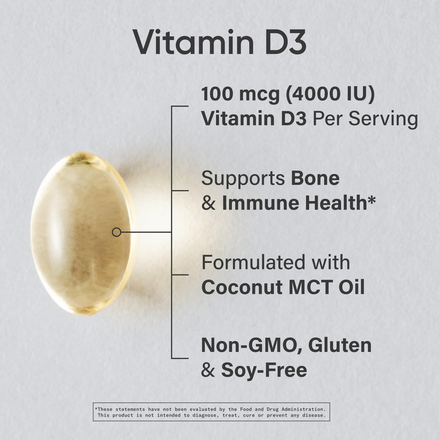 Sports Research Vitamin D3 4000 IU with Coconut MCT Oil - 360 Softgels | Gluten Free, Non-GMO, Soy Free