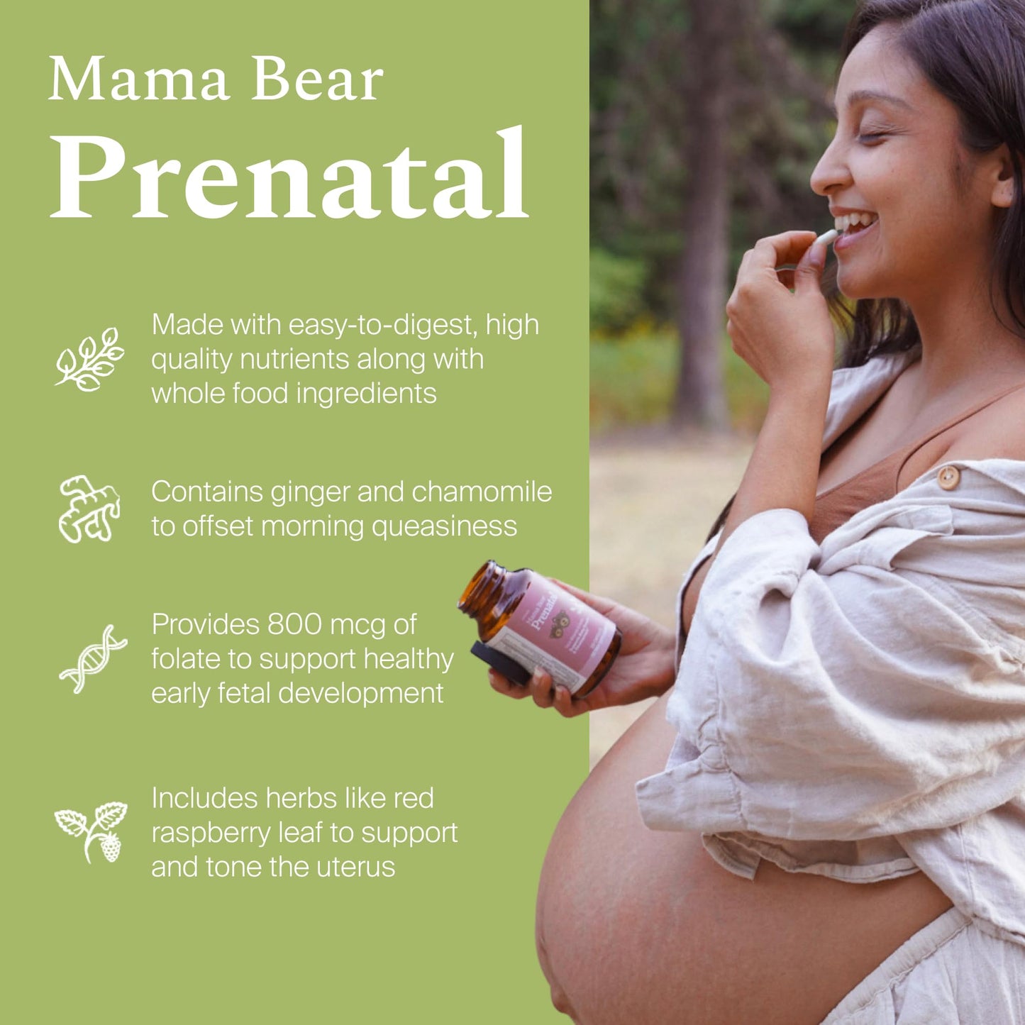 SPRIGS Mama Bear Prenatal Vitamins for Women, 120 Capsules | Pregnancy, Conception & Nursing