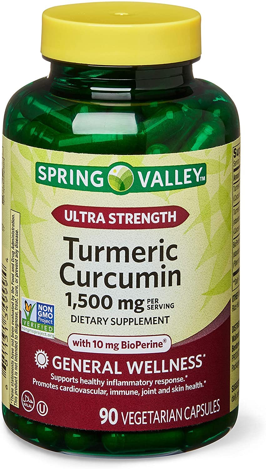 Spring Health 2 Set – Spring Valley Turmeric Curcumin 1500mg (90 Capsules) + Your Vitamin Guide