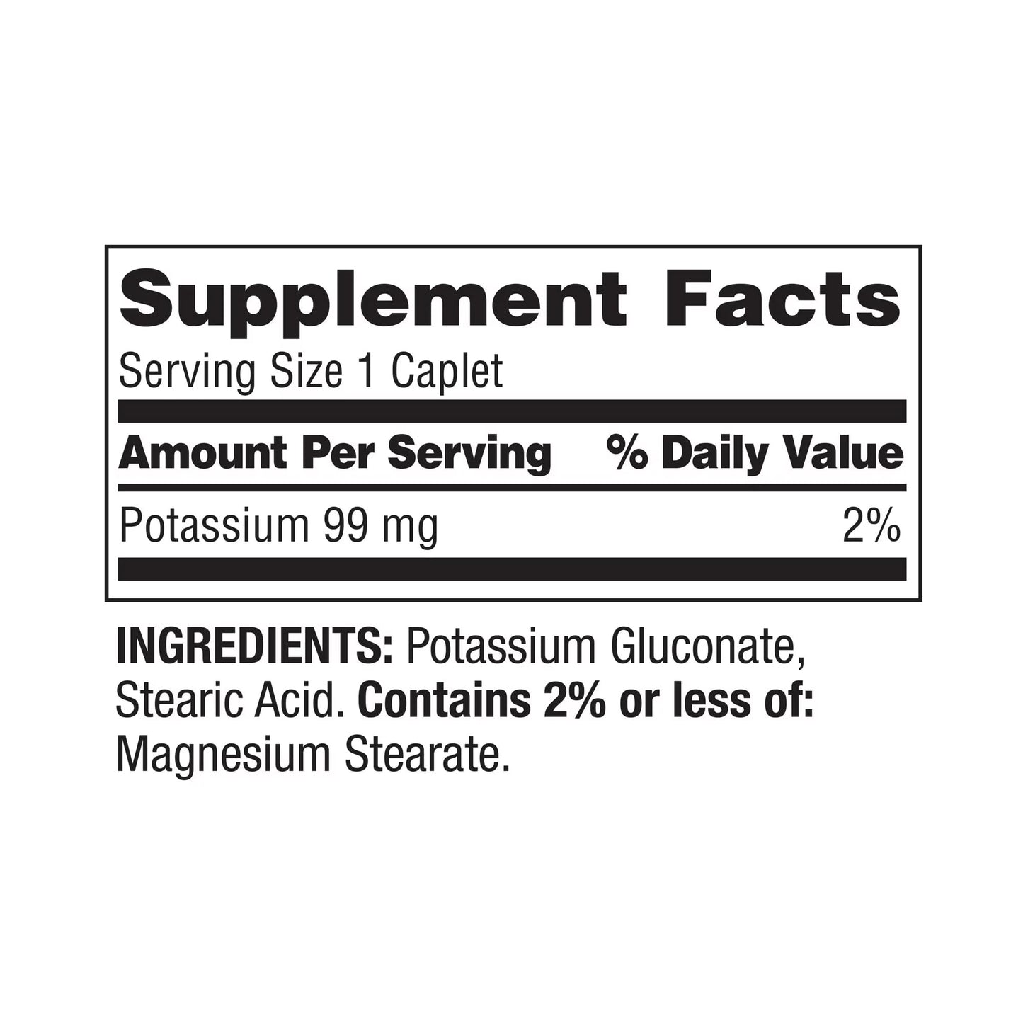 Spring Valley Potassium Caplets 99 mg - 250 Count | Gluten-Free Potassium Gluconate with Lual's 45 Diabetes Decoded