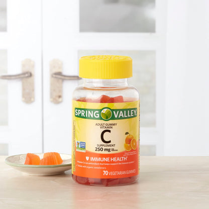 Spring Valley Gummie Vitamin C 240 mg – 70 Orange Gummies | Immune Support
