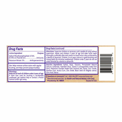 SprinJene Natural Sensitivity Relief Toothpaste – Fluoride for Sensitive Teeth – USA Made (2 Pack)