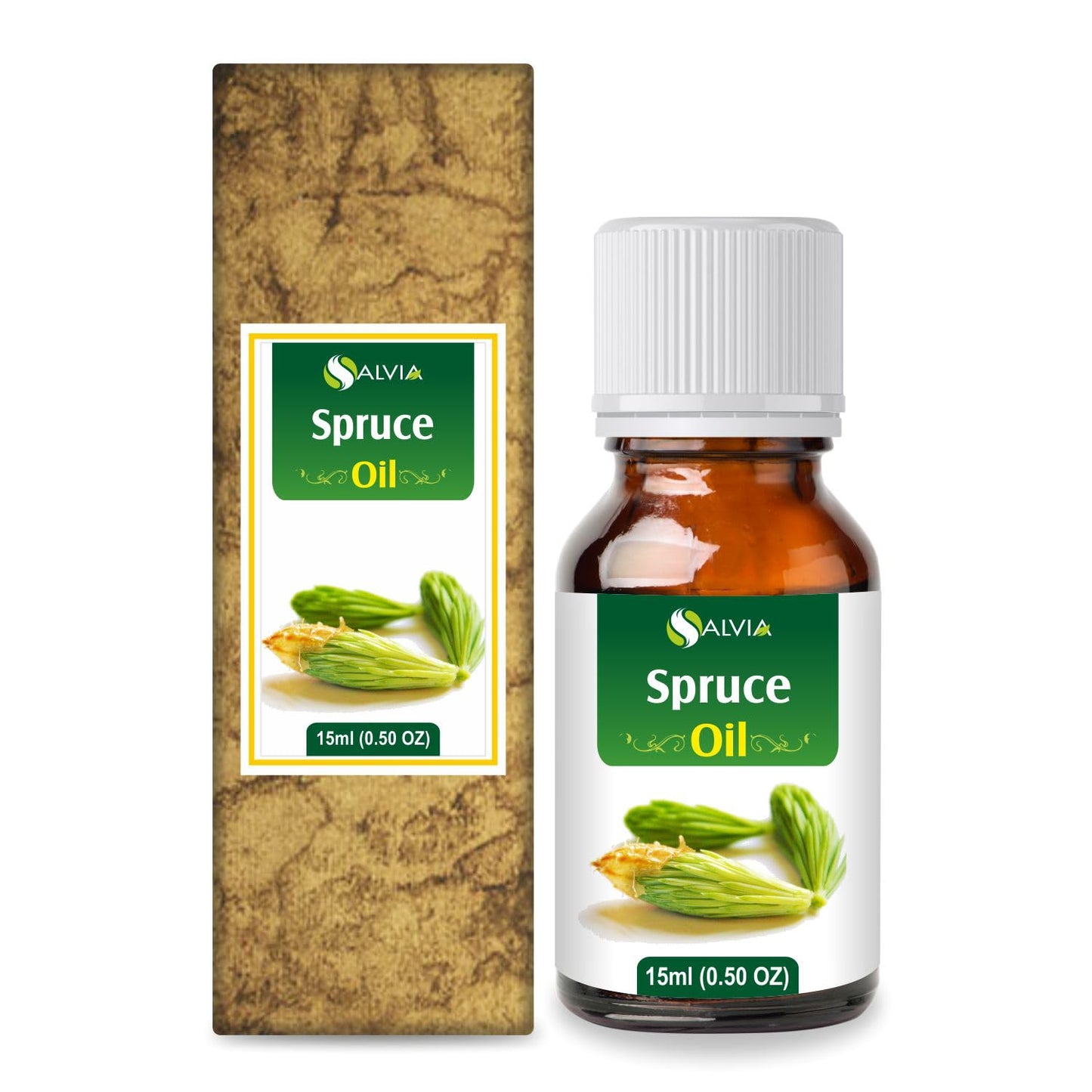 Spruce Oil (Tsuga Canadensis) – Therapeutic Essential Oil, Amber Bottle, 15ml