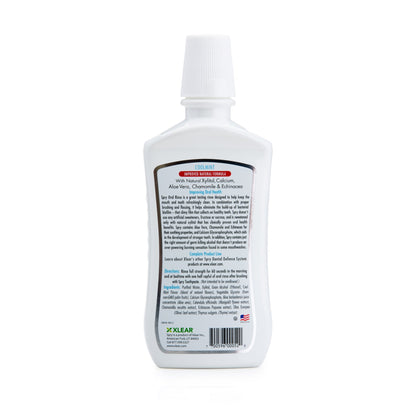 Spry Natural Xylitol Mouthwash – Fluoride Free, Enamel Support, Cool Mint 16 oz (Pack of 1)