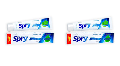 Spry Natural Xylitol Toothpaste 5oz – Pack of 2 for Adults & Kids