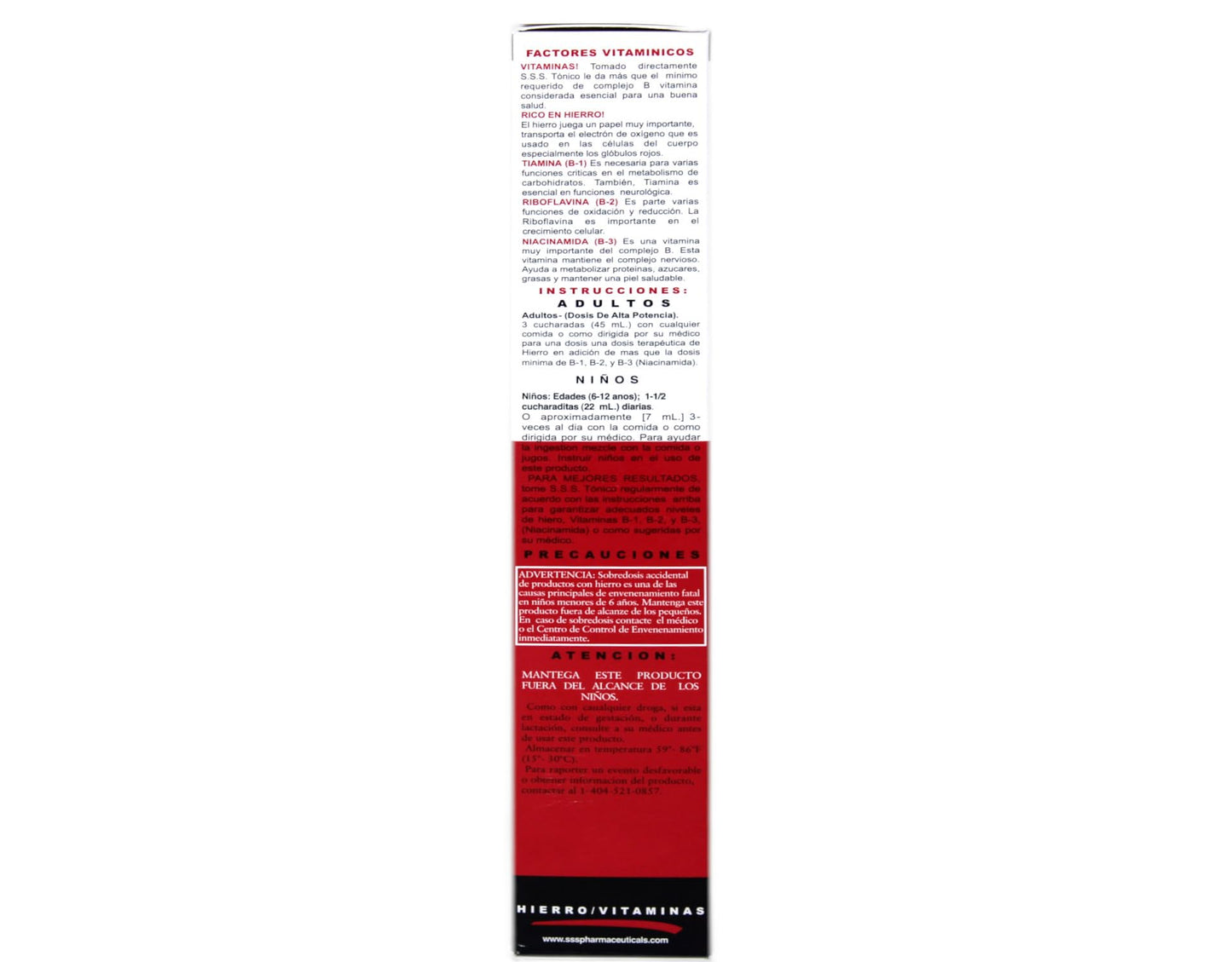 SSS Tonic 10oz – Pack of 3 Iron & Vitamin B Supplement (PT#1225811110)