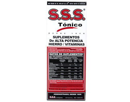 SSS Tonic 10oz – Pack of 3 Iron & Vitamin B Supplement (PT#1225811110)