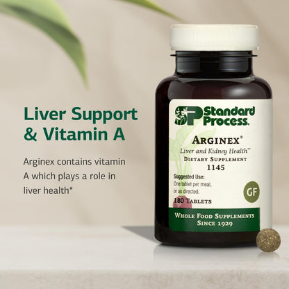Standard Process Arginex – Whole Food Liver & Kidney Support, 180 Tablets