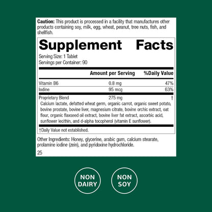 Cataplex F by Standard Process – Thyroid Support, Metabolism & Skin/Hair Health (90 Tablets)